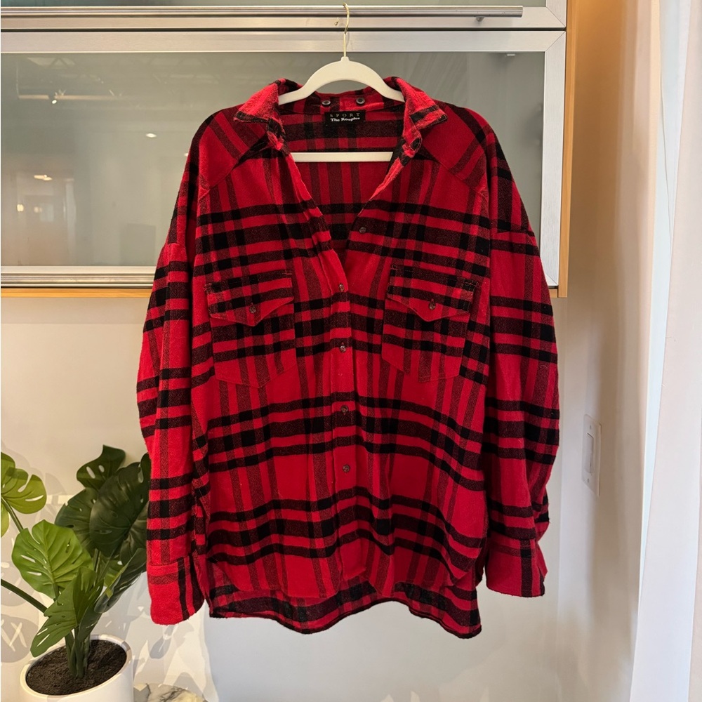 Kooples Plaid Flannel Shirt